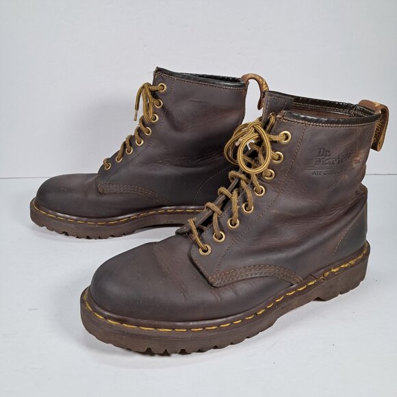 VTG Dr Martens 1460 Boots UK 7, US Men 8 Women 9 Made in England Air Wair Brown - Picture 4 of 16